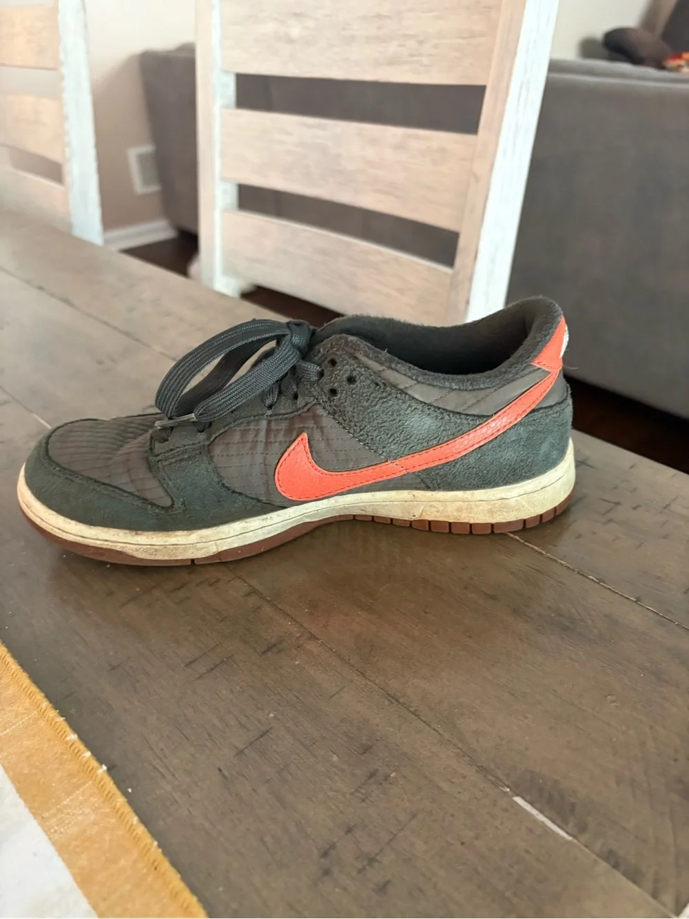 Nike Kids size 5.5 dunk low retro toasty sequoia